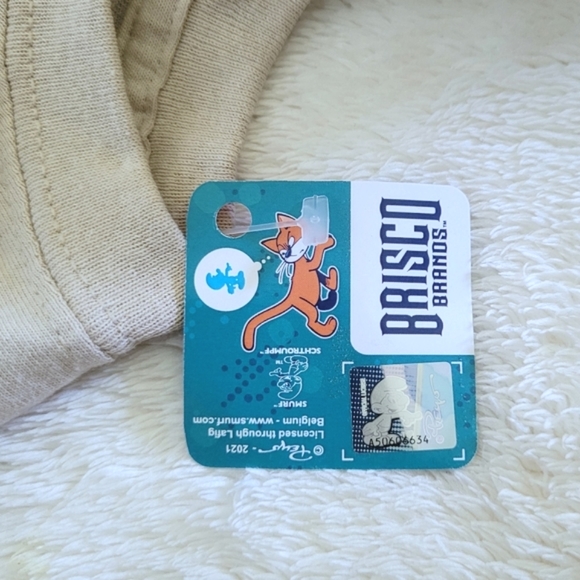 Brisco Brands Lazy🥱 Smurf💙 "Chillin'" Graphic Tee👕 - NWT - Picture 8 of 11